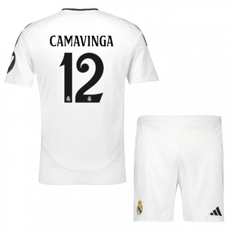 Real Madrid Camavinga 12 Dječji Domaći Nogometni Dresovi 2024-25 Real Madrid Camavinga 12 Dječji Domaći Nogometni Dresovi 2024-25